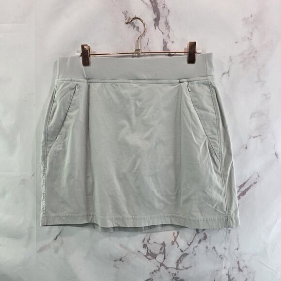 Eddie Bauer Skort Womens 8 Gray Skirt Travex Active Nylon Mini Pockets Tennis - Picture 1 of 10